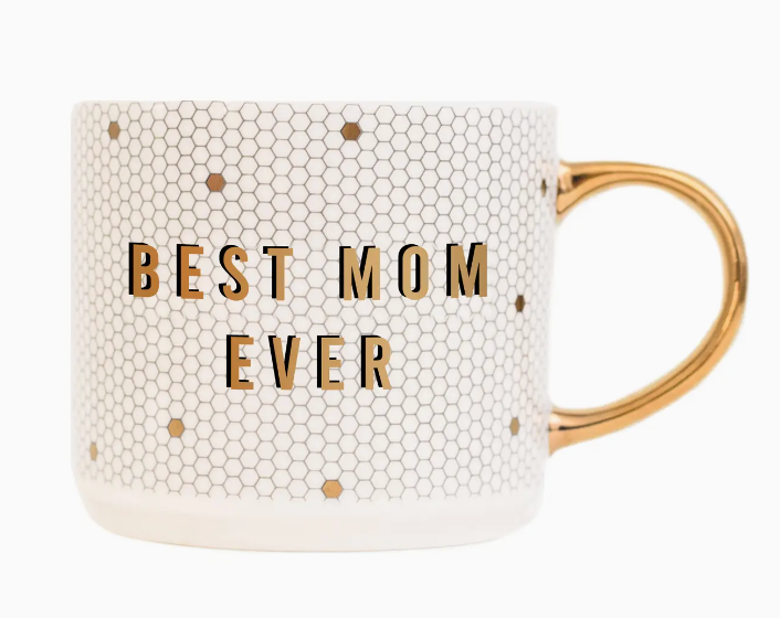 Best Mom Ever Gold Tile Coffee Mug