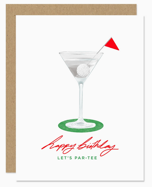 Golf Par-Tee Birthday Card