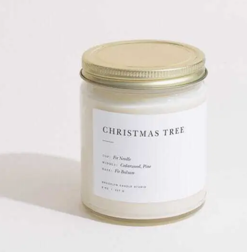 Christmas Tree Jar Candle