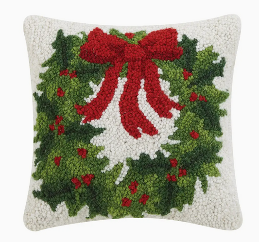 Holiday Wreath Pillow