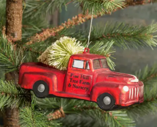 Pine Tree Farm Truck Ornament