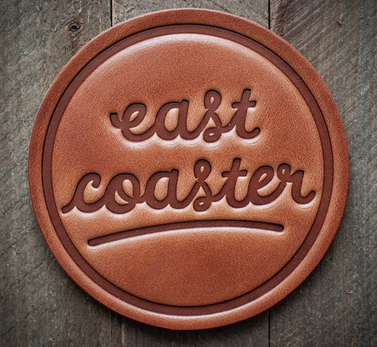 East Coaster Leather Coaster
